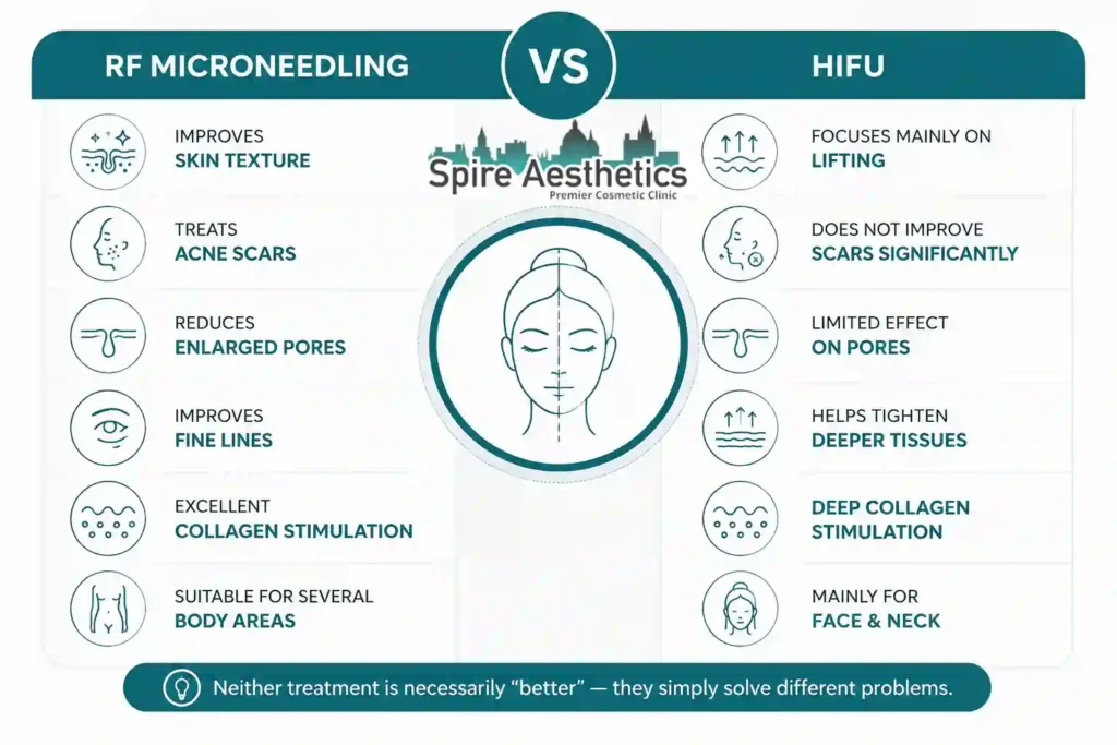 RF Microneedling vs HIFU: Which Treatment Gives Better Results Grays?